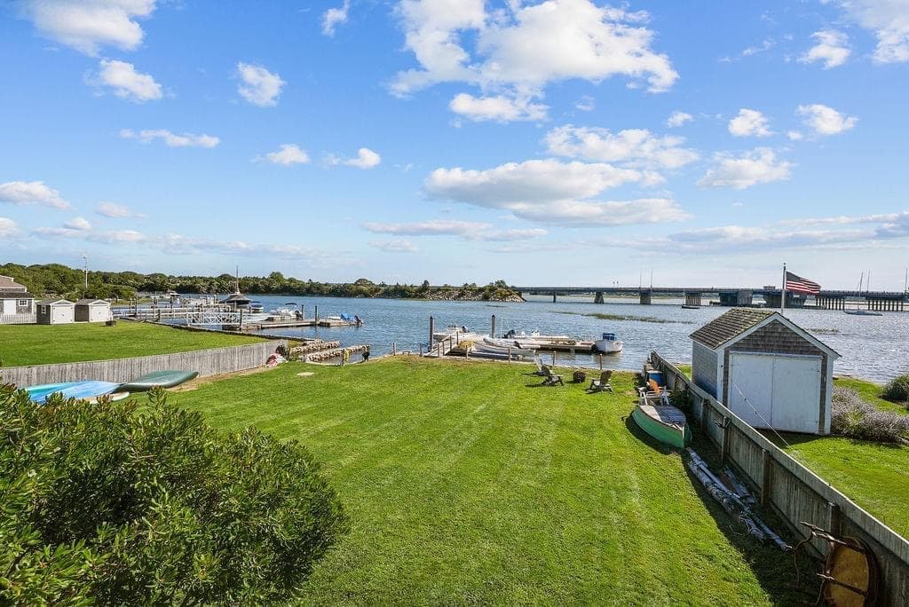 View from the dock at Westport Point, looking toward the Elizabeth Islands